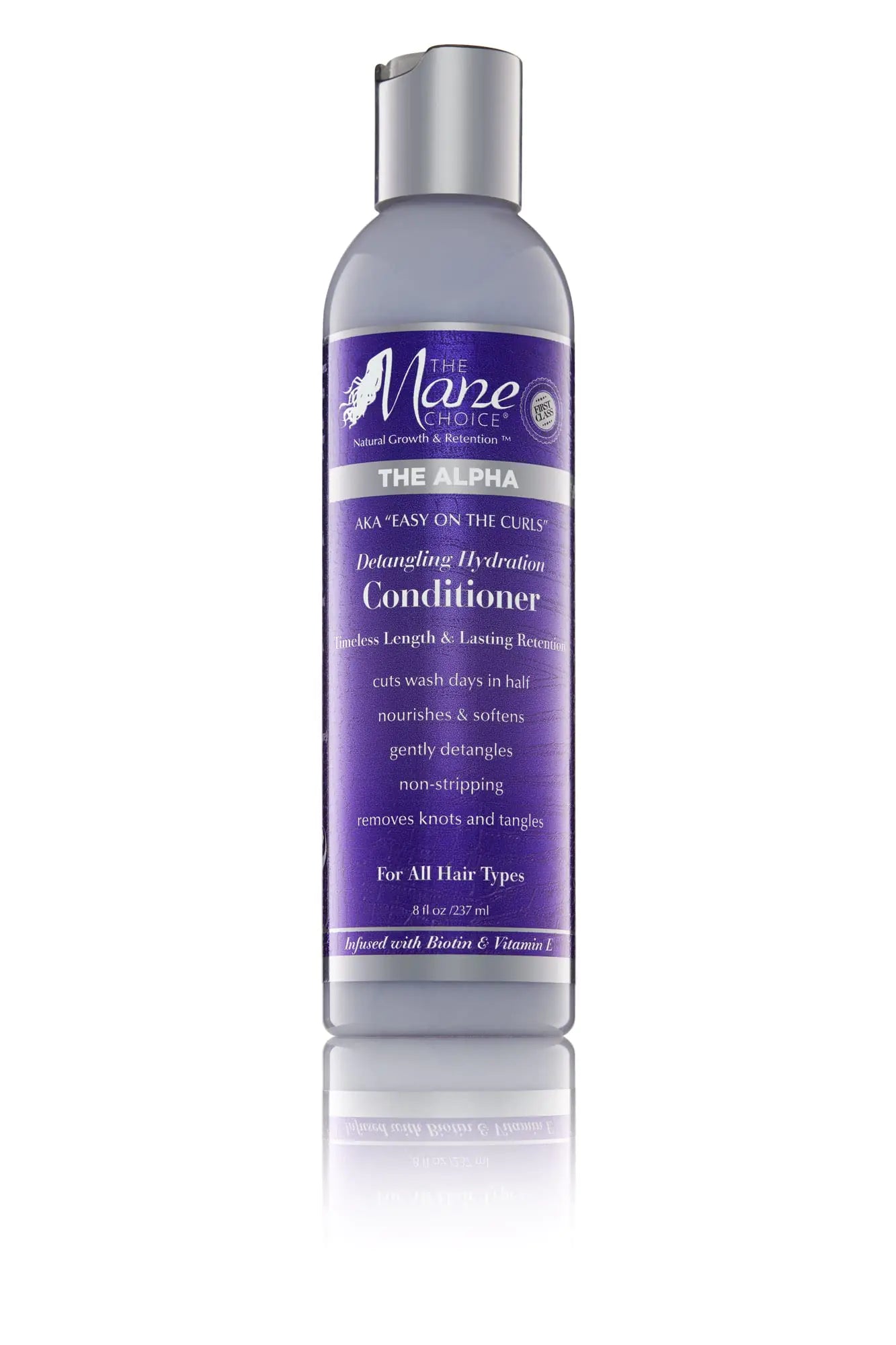 The Mane Choice The Alpha Easy On The Curls Hydration Curly Hair Conditioner Nourishing Detangling Conditioner Enriched with Biotin & Vitamin E Sulfate & Paraben-Free 8 oz