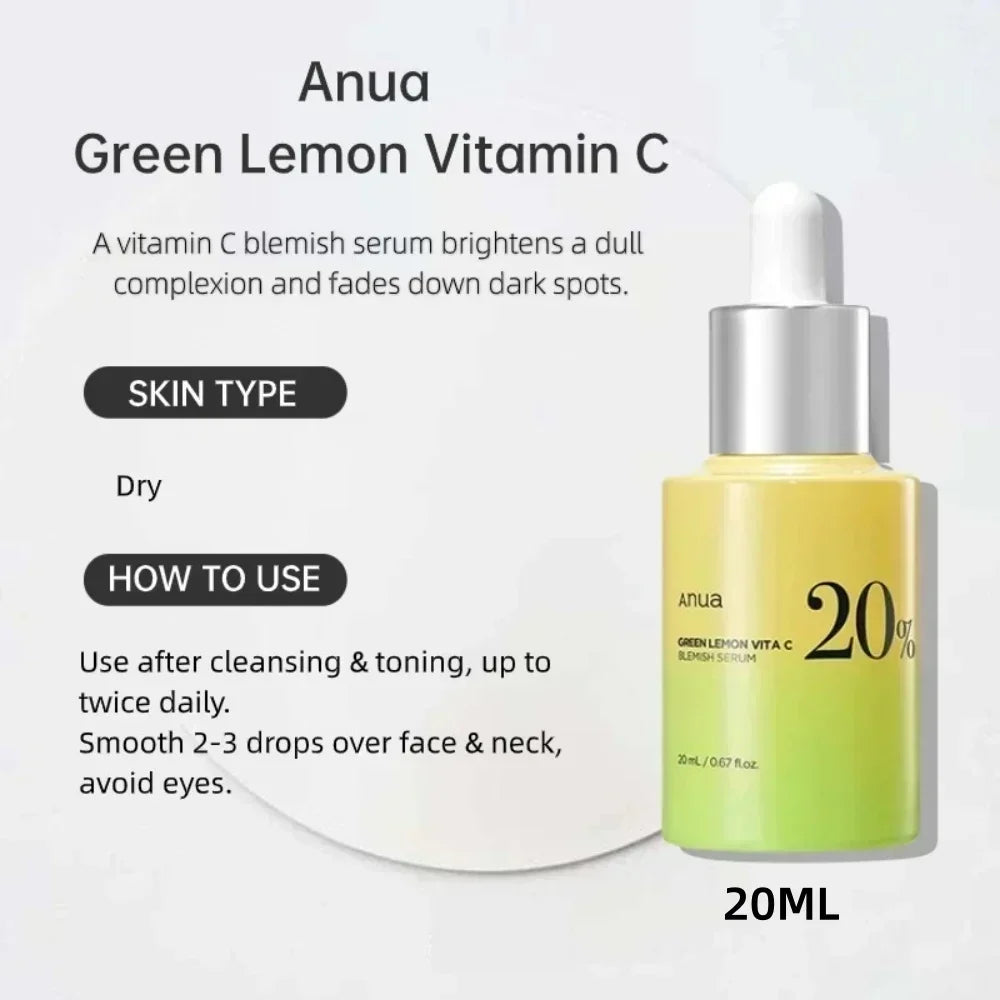 Anua Original Peach 70% Niacinamide Serum Anti-Wrinkle Hydrating Deep Spot Serum Vitamin C Freckle Removal Whitening Set
