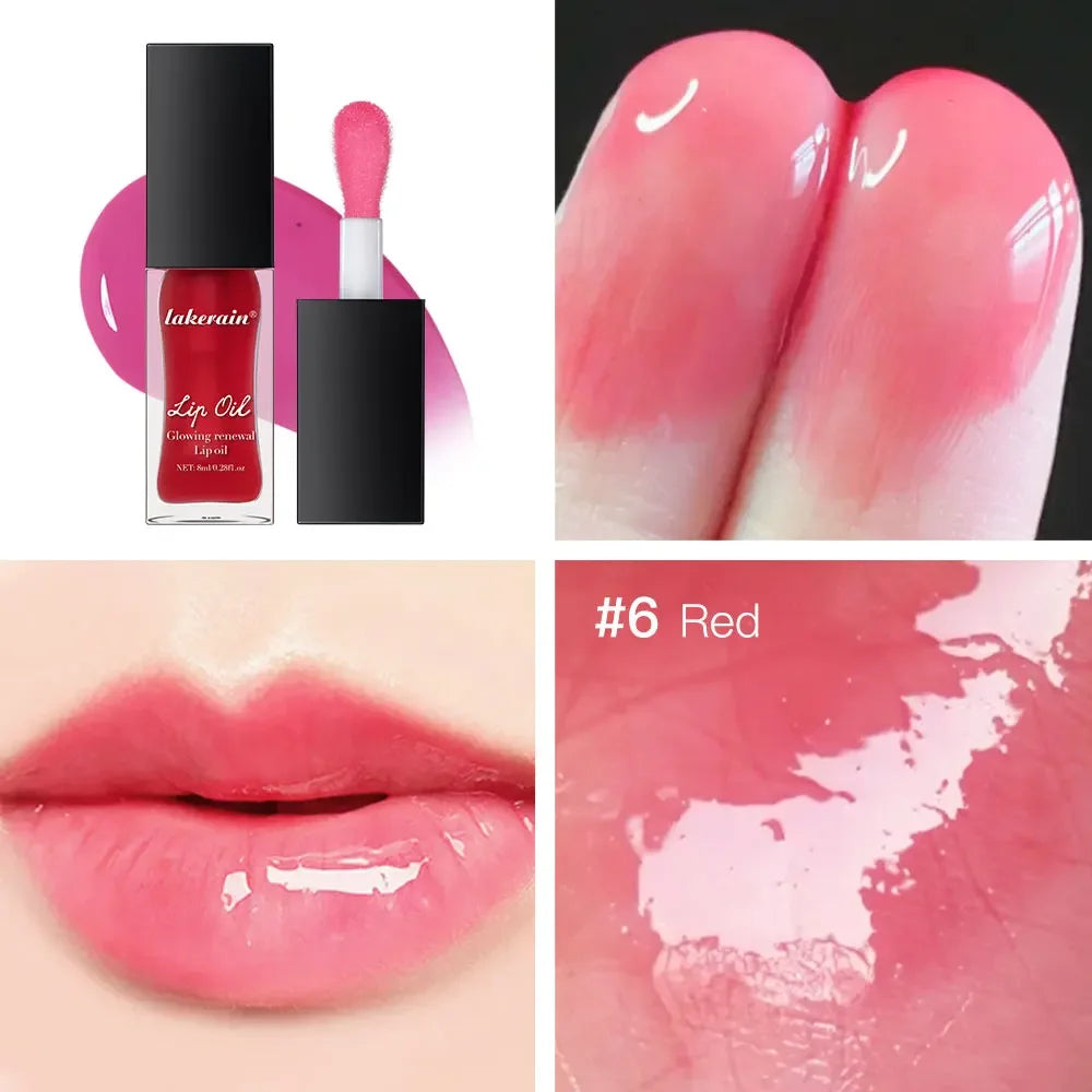 Elf Lip Oil Transparent Ice Velvet Lip Glaze Matte Matte Pigment Lipstick Lip Gloss Student Affordable Makeup 7Colors Lip Oil