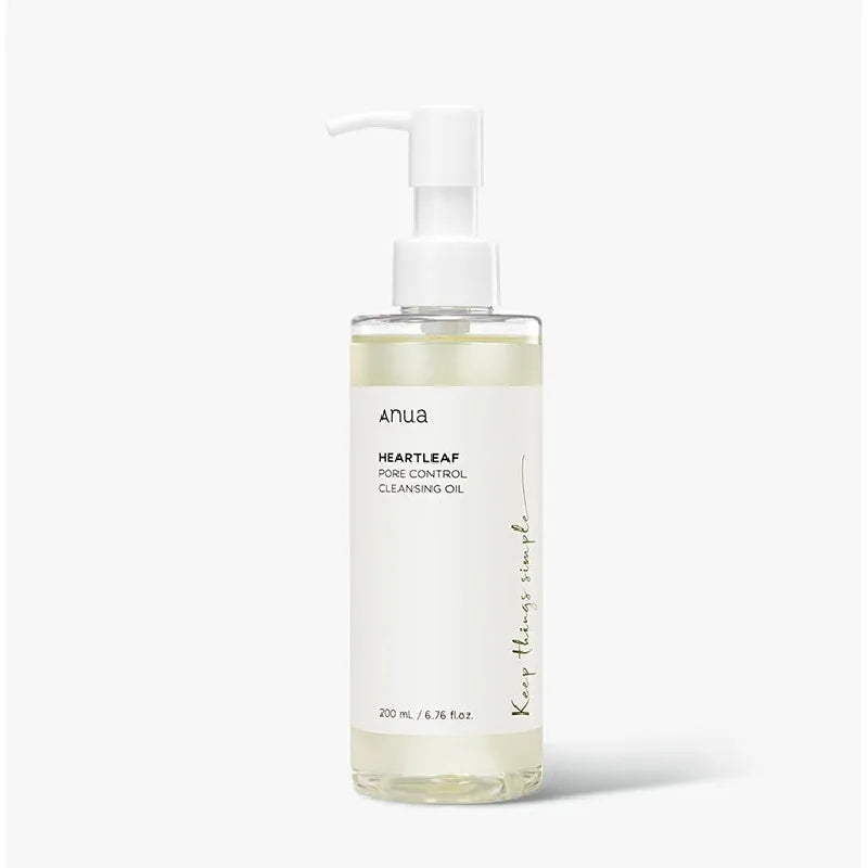 Anua Heartleaf Dual Cleansing 2-in-1 Pore Control Cleansing Oil and Deep Facial Cleanser Double Cleansing Korea Skincare Set