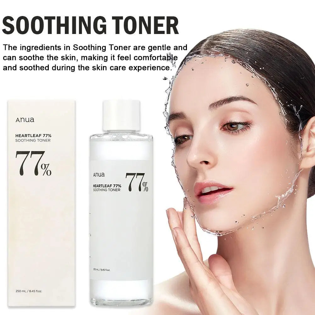 Anua Heartleaf 77 Soothing Toner PH 5.5 Trouble Care Calming Skin Refreshing Hydrating Purifying Cruelty Free for skin Care