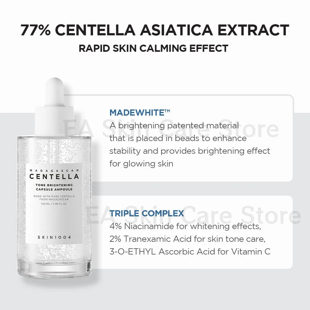 SKIN1004 Centella Skincare Coreanos Whitening Serum Facial Soothing Hydration Ampoule Blackhead Remover Niacinamide Essence
