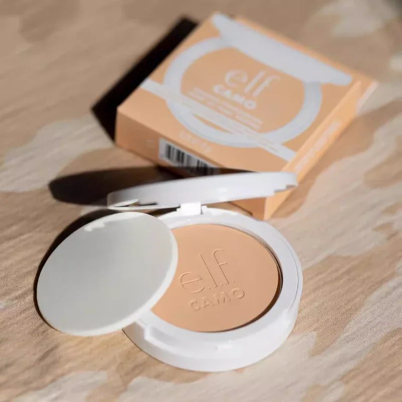 ELF Camo Powder Foundation Flawless Powder Matte Long-lasting Waterproof Concealer Brightening Pore-minimizing Makeup Cosmetics