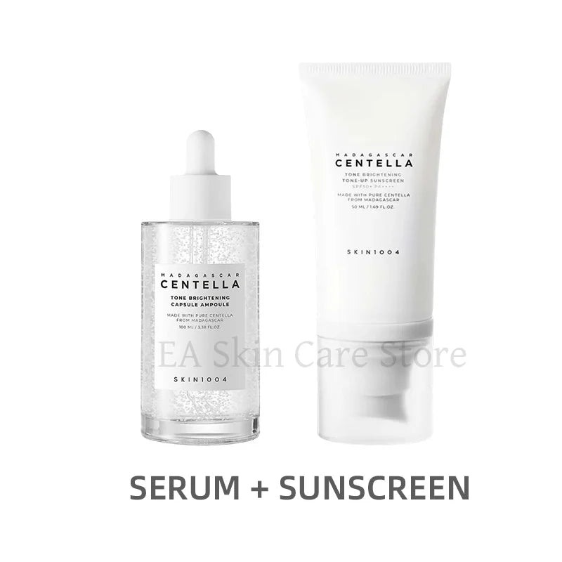 SKIN1004 Centella Skincare Coreanos Face Care 2Pcs/Set Whitening Serum Tone Brightening Capsule Ampoule Tone-up Sunscreen SPF50+