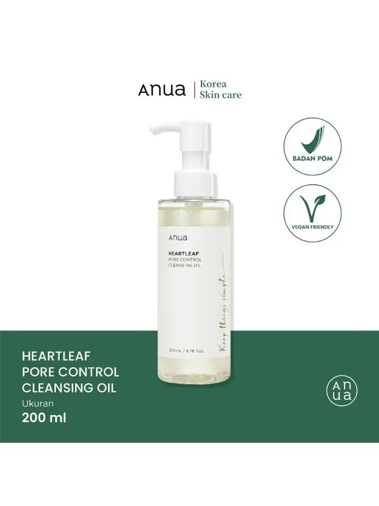 Anua Skincare Set Heartleaf 77% Soothing Toner Soothing Ampoule Vitamin C Blemish Serum Control Cleansing Oil Facial Cleanser