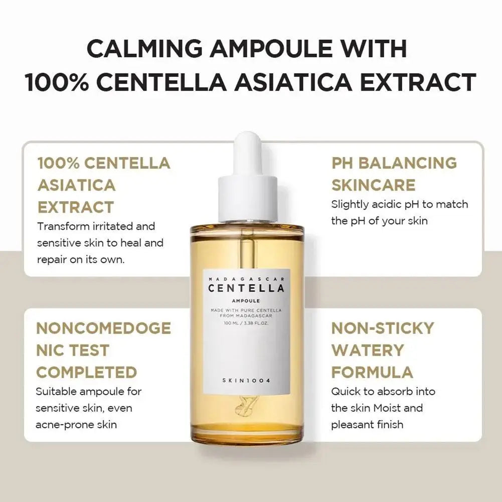 100ml Centella Asiatica Ampoule Essence Hydrating & Repairing Calms Skin Care Serum Moisturizing Skin Treatment