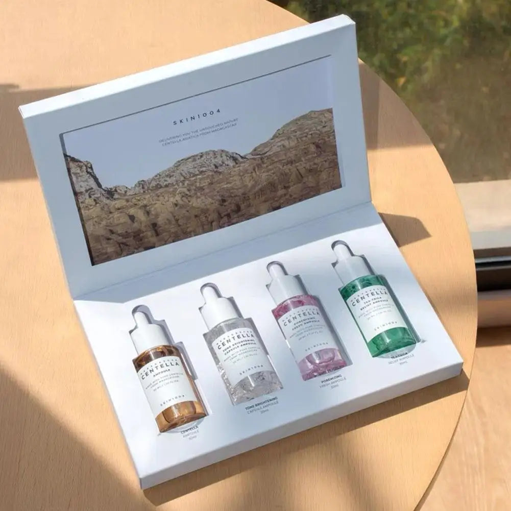 30ml*4 Centella Asiatica Essence Set Calming Moisturizing Brightening Face Serum Brightening Capsule Ampoule Daily Skin Care