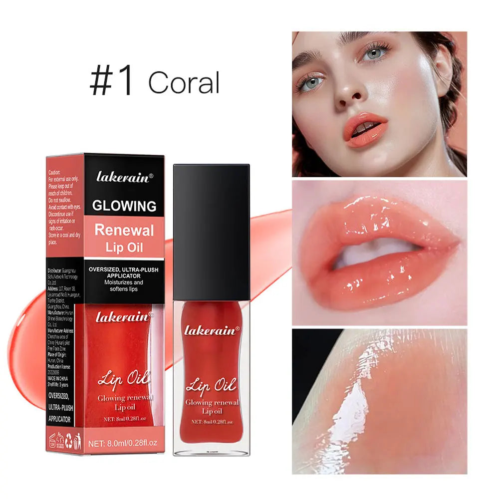 Elf Lip Oil Transparent Ice Velvet Lip Glaze Matte Matte Pigment Lipstick Lip Gloss Student Affordable Makeup 7Colors Lip Oil