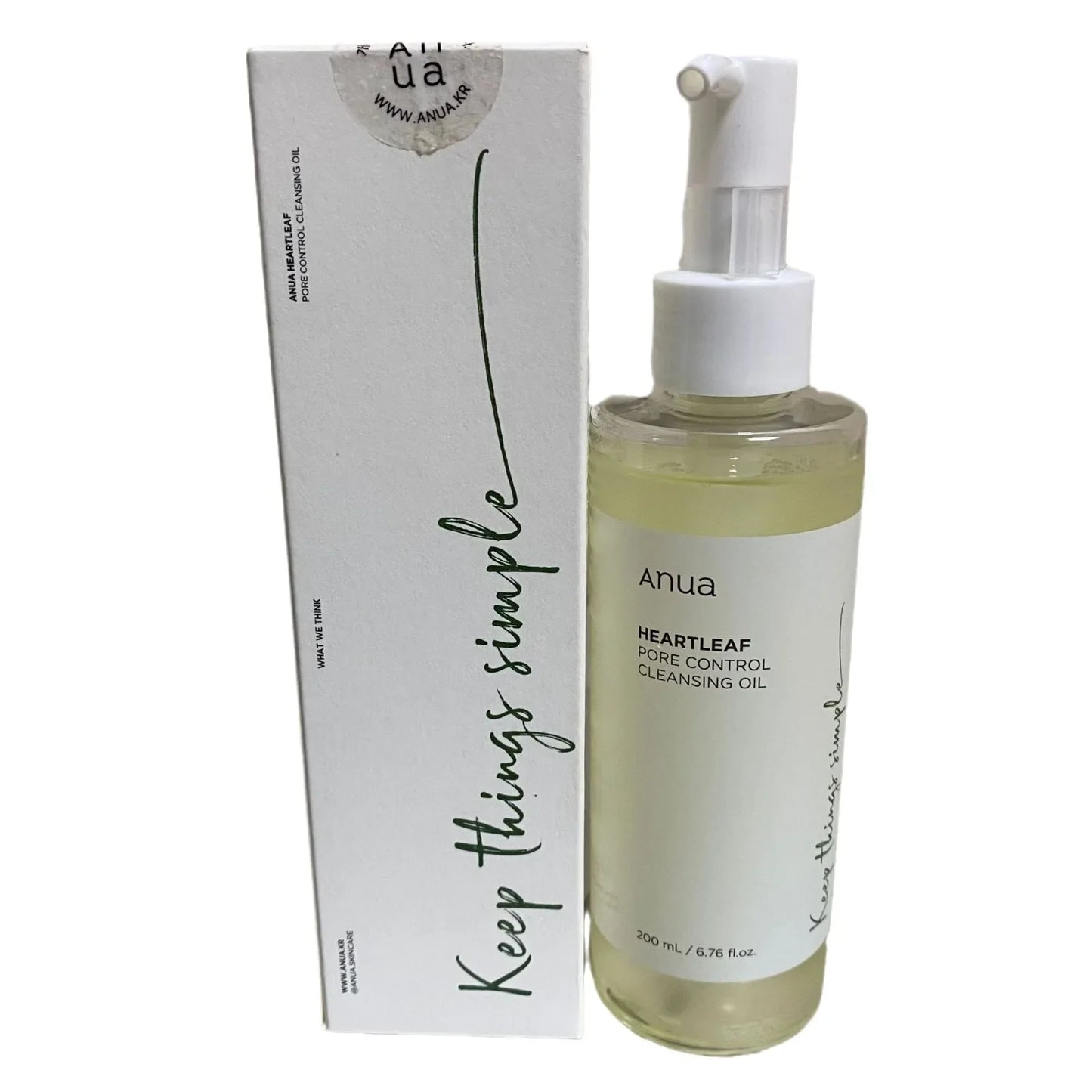 Anua Heartleaf Pore Control Cleansing Oil 200ml Makeup Remover Skincare Oil Makeup Remover