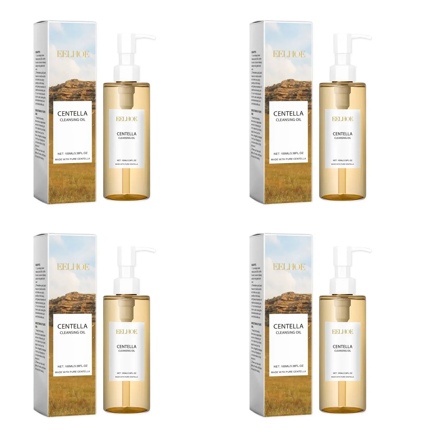 Centella Cleansing Oil Gentle Facial Makeup Remover Vitamin E Moisturizing Face Refresher Cleaning Oil Cleaning Nose Pores
