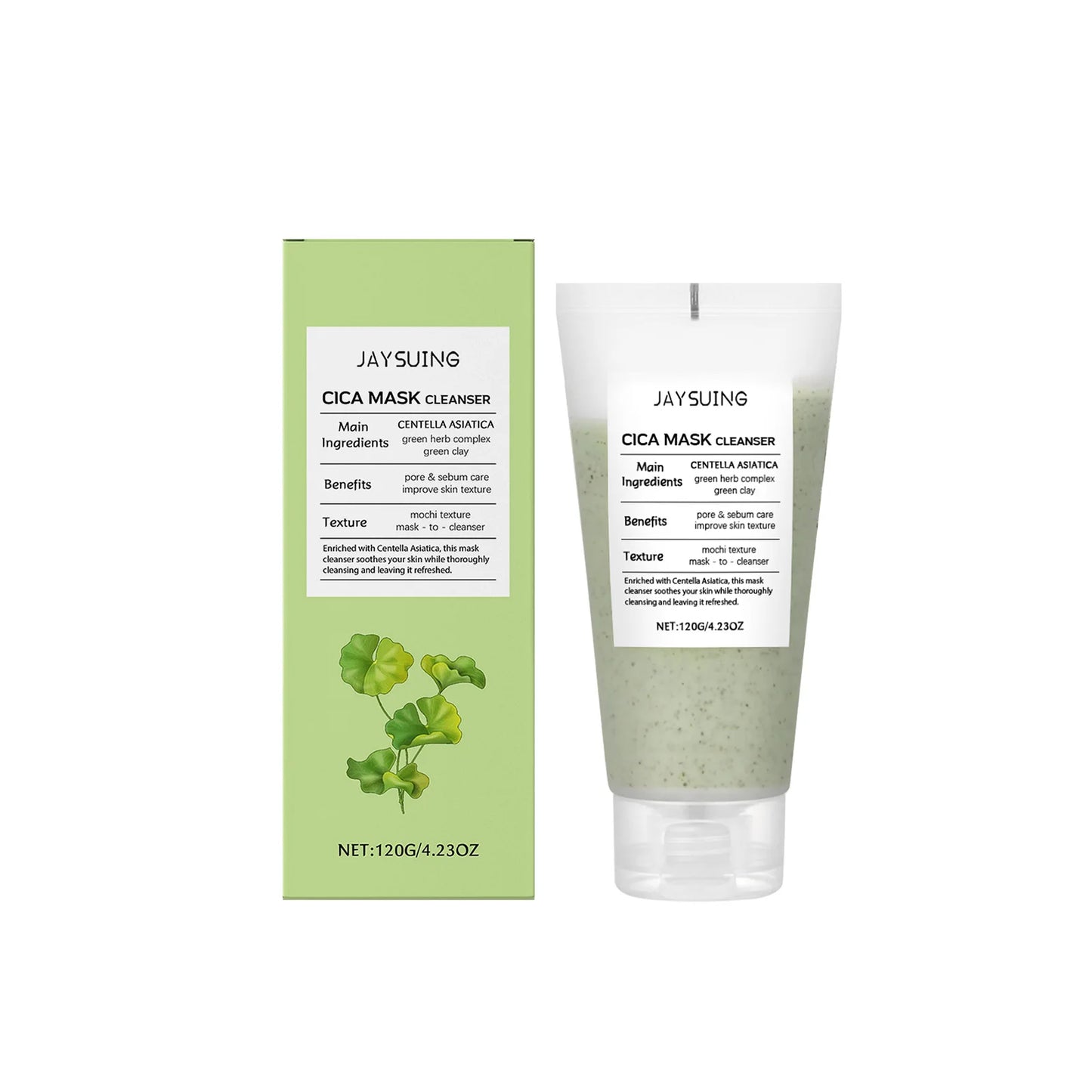 Centella Asiatica Facial Cleanser Gentle Cleaning Pore Oil-Control Moisturizing Brightening Rejuvenation Skin Face Wash Cleanser