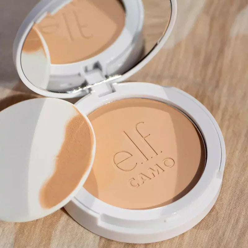 ELF Camo Powder Foundation Flawless Powder Matte Long-lasting Waterproof Concealer Brightening Pore-minimizing Makeup Cosmetics
