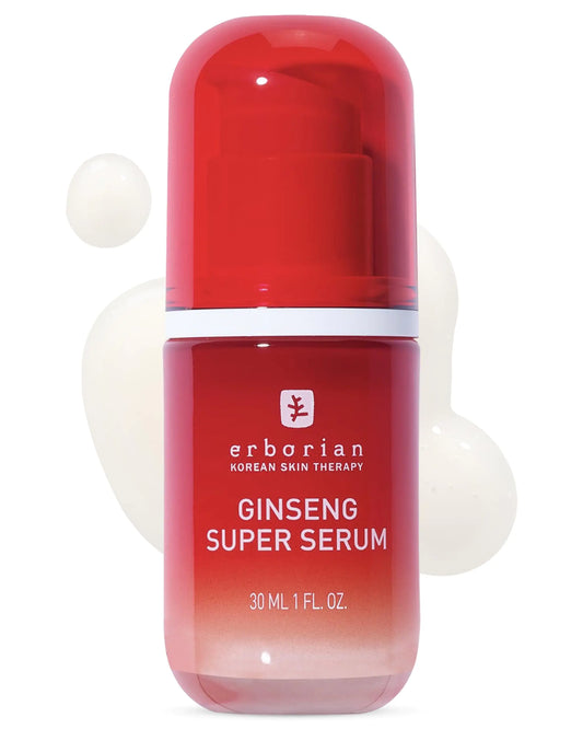 Erborian Ginseng Face Super Serum 30 ml - Hydrating & Brightening Facial Serum for Women & Men - Fine Lines Wrinkles & Uneven Skin Tone - Hyaluronic Acid Serum for Firmer Skin & Natural Glow