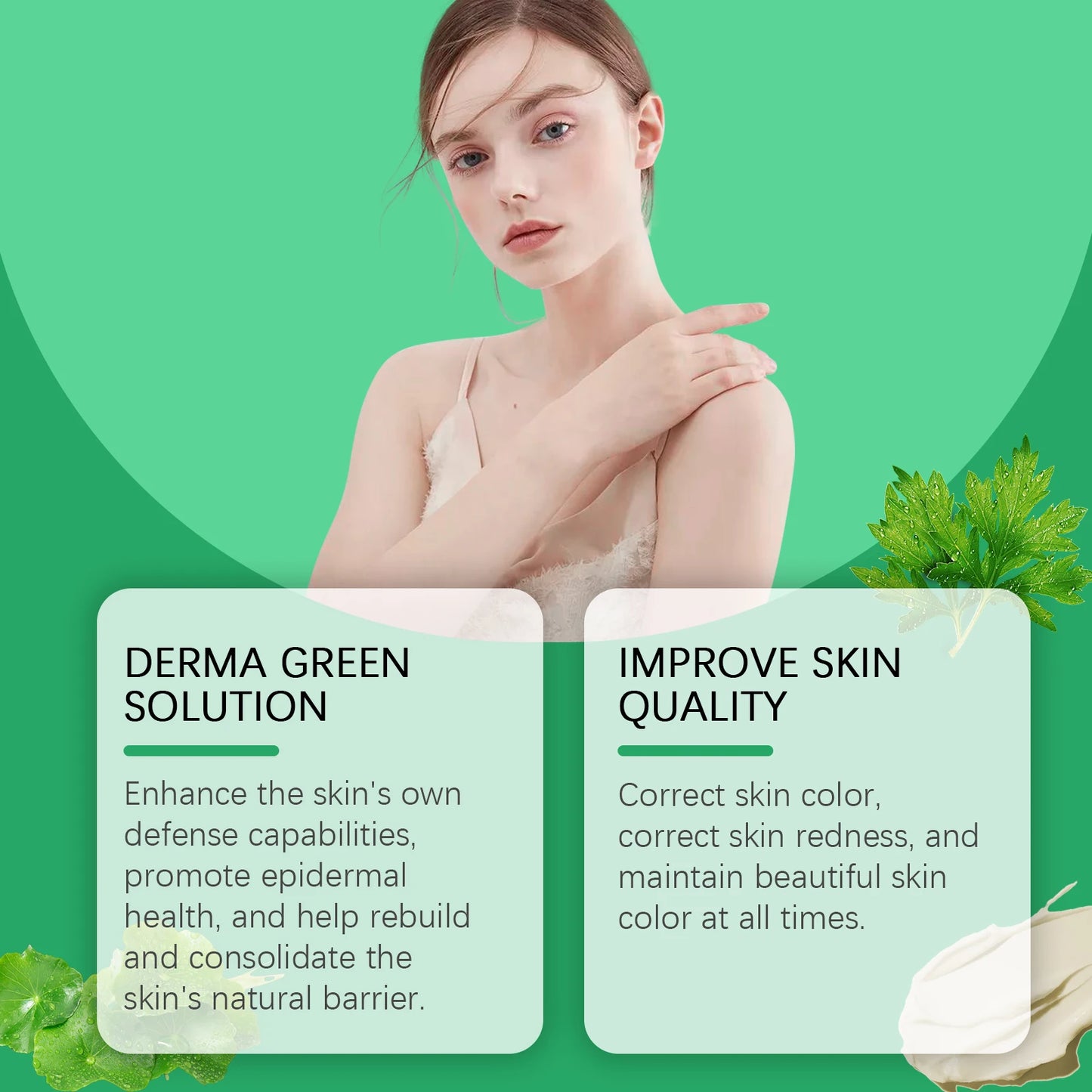 Centella Asiatica Cream Pimple Remove Red Skin Shrink Pores Face Rejuvenation Cream Moisturizing Body Skin Korean Care Product﻿