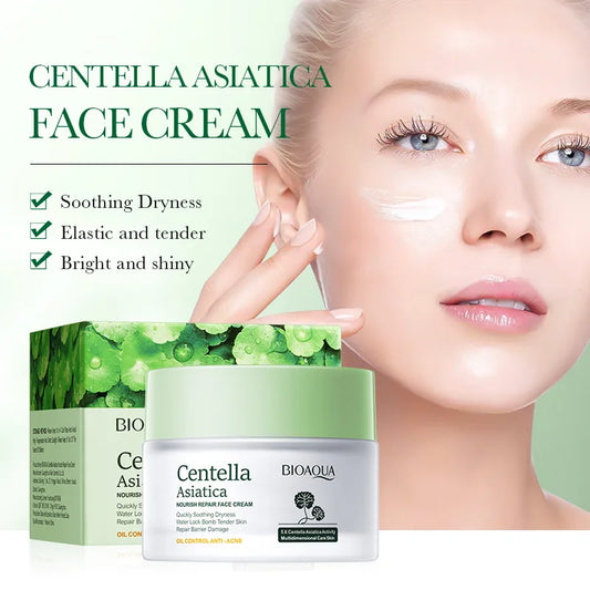 BIOAQUA Centella Asiatica Face Cream skincare Moisturizing Nourishing Firming Facial Cream Skin Care for Beauty