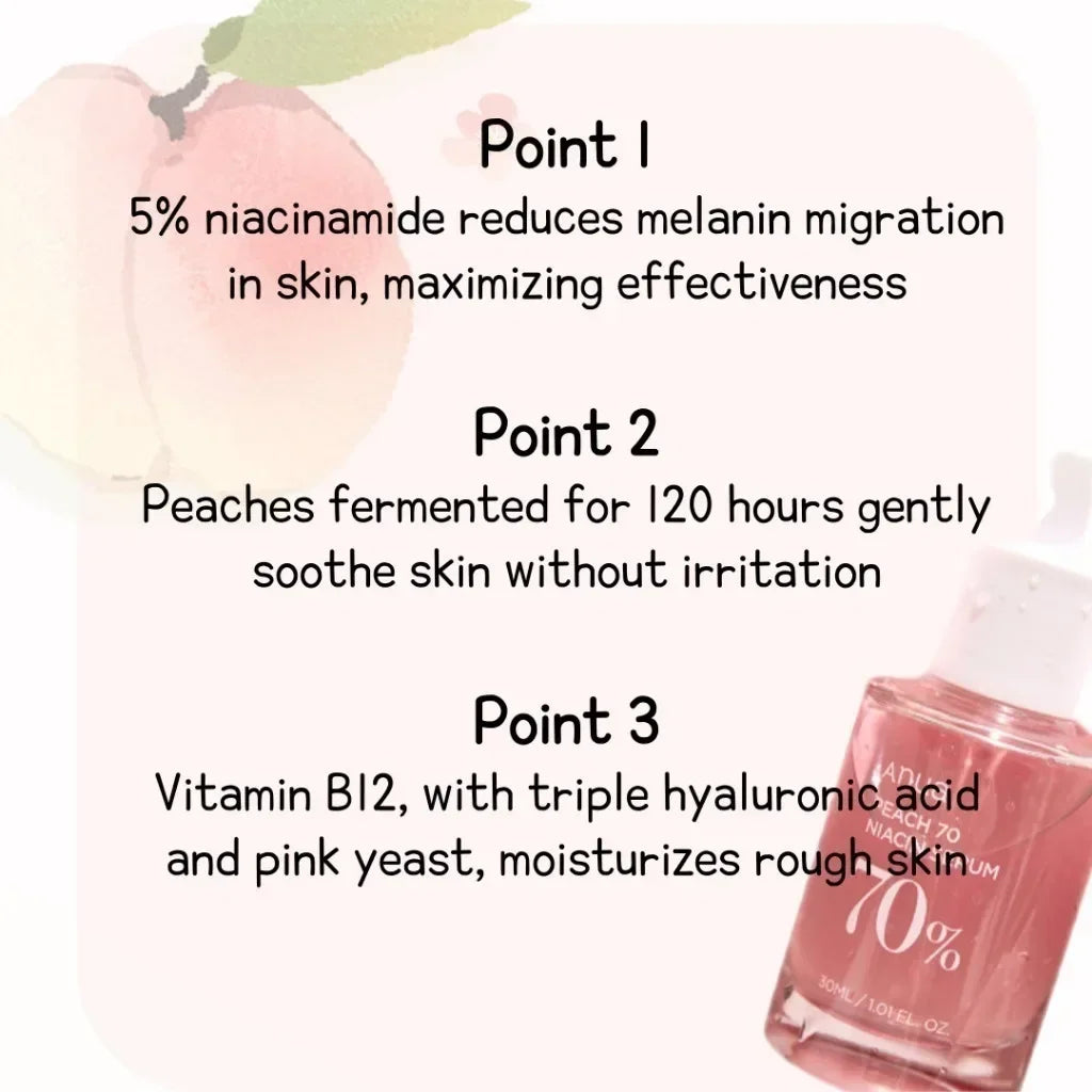 Anua Vitamin B + C Spot Whitening Set Green Lemon Vita C 20% Blemish Serum + Peach 70% Niacin Serum korean skin care MOISTURIZ
