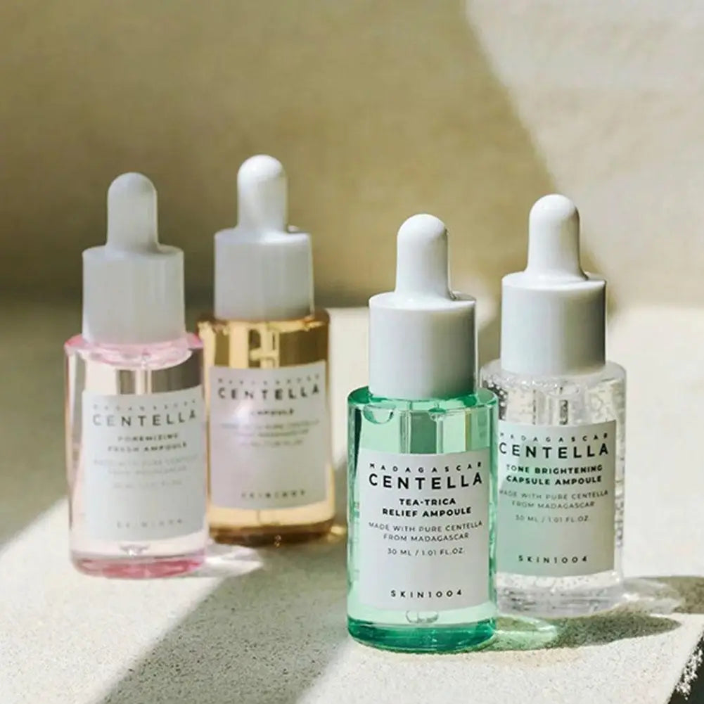 30ml*4 Centella Asiatica Essence Set Calming Moisturizing Brightening Face Serum Brightening Capsule Ampoule Daily Skin Care