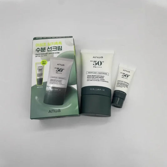 The Latest Version of Anua Houttuynia Cordata Clear Silky Sunscreen Repair Isolation 50ml + 10ml Set Box