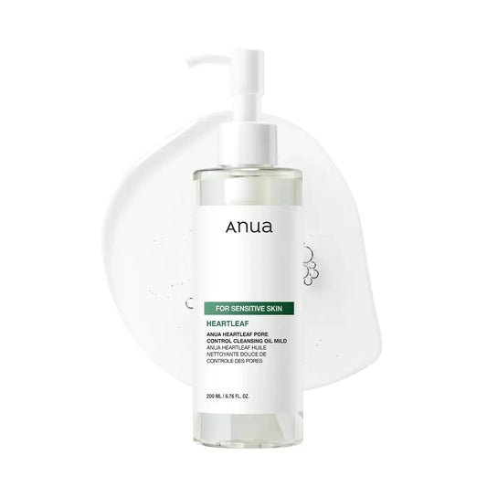 ANUA Heartleaf Facial Pore Cleansing Oil, Sensitive Skin Facial Cleanser, Makeup Remover Blackheads, Korean Skin Care, 200ml