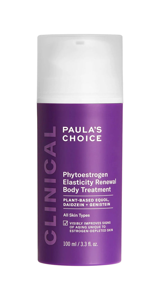 Paulas Choice CLINICAL Phytoestrogen Elasticity Renewal Body Treatment Restores Loose Thinning & Crepey-looking Skin Due to Estrogen Loss Chest & Decollete Cream Fragrance-Free 3.3 Fl Oz